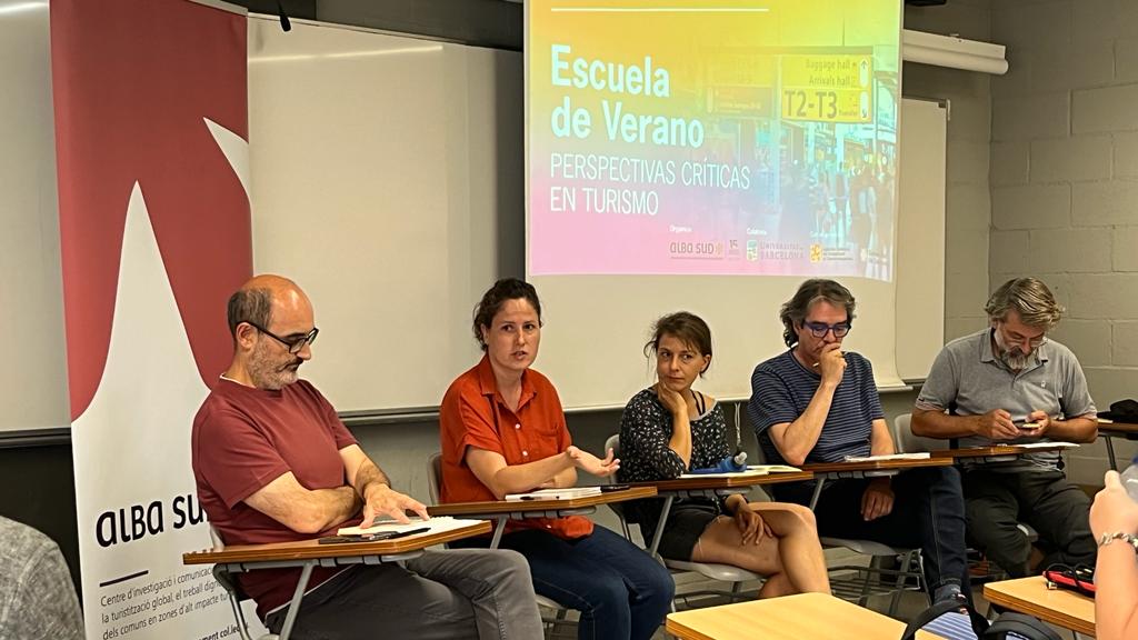 jordi gascon, inma diaz, nora mller, enrique navarro y maci blzquez en la escuela de verano de alba sud