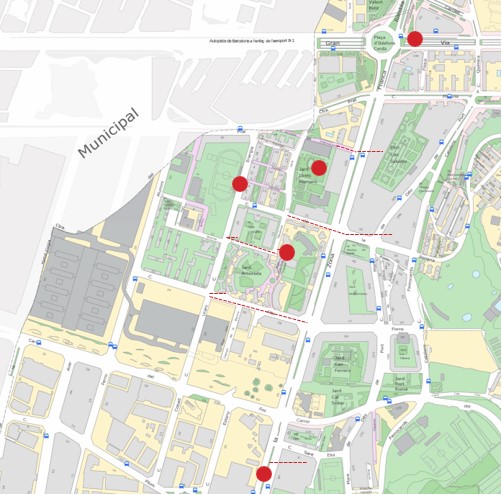 mapa del itinerario